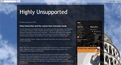 Desktop Screenshot of highlyunsupported.com